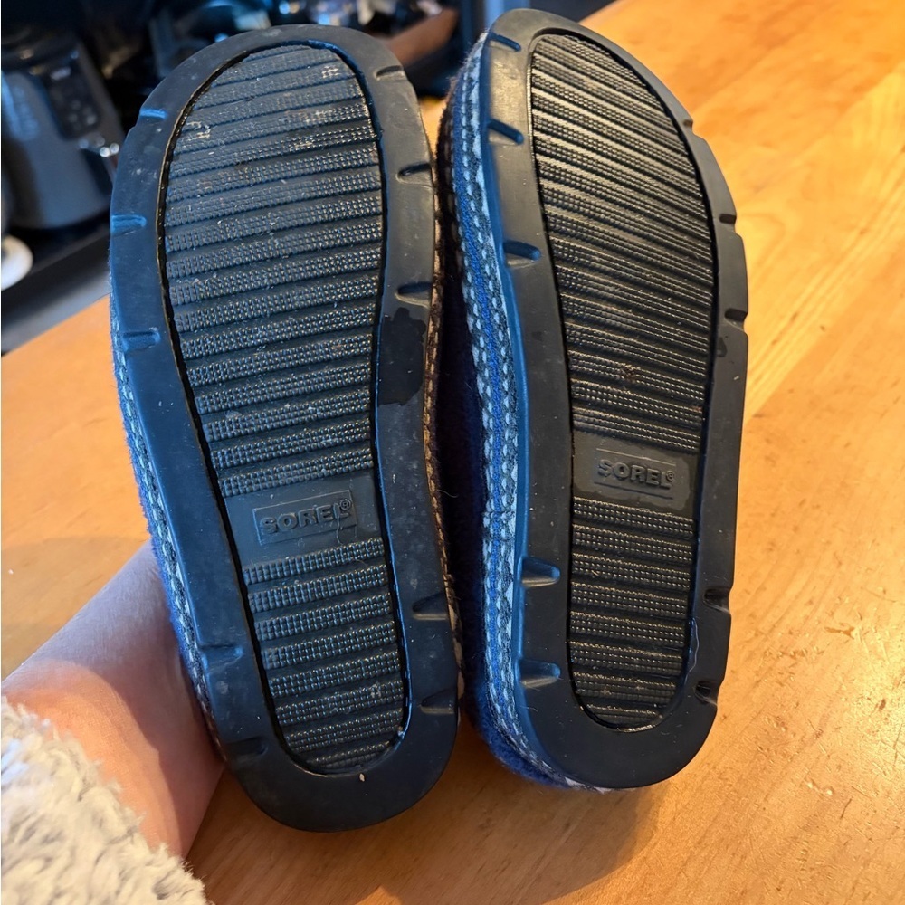 Sorel Royal Blue Fleece Slip-On Clogs/slippers women’s size 7 - Picture 6 of 9